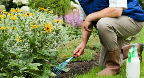 First aid kit and emergency response on a gardening site